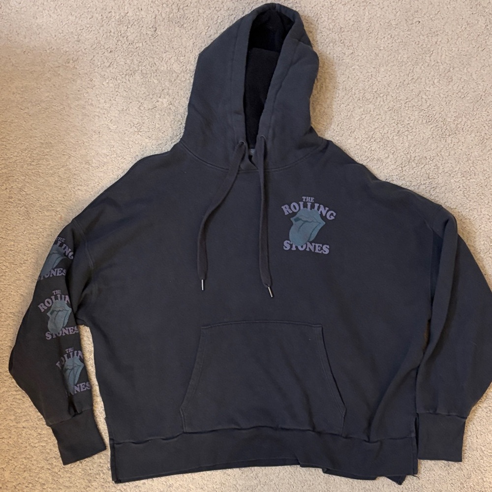 Women’s The Rolling Stones Gray Hoodie American Eagle Size XS